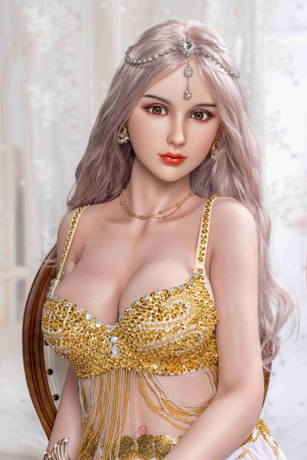 Gold-haired Tribe Princess Sex Doll Sexy Mixed-Race Silicone Doll 168cm Full Silicone Unique Appearance With Customizable Features Sex Doll